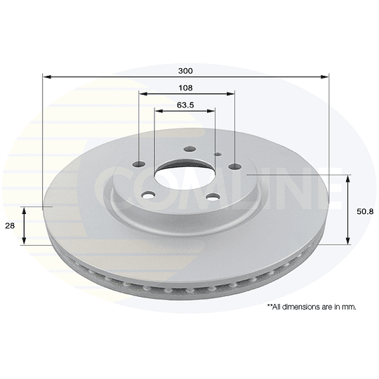 Disco Freno COMLINE ADC1272V