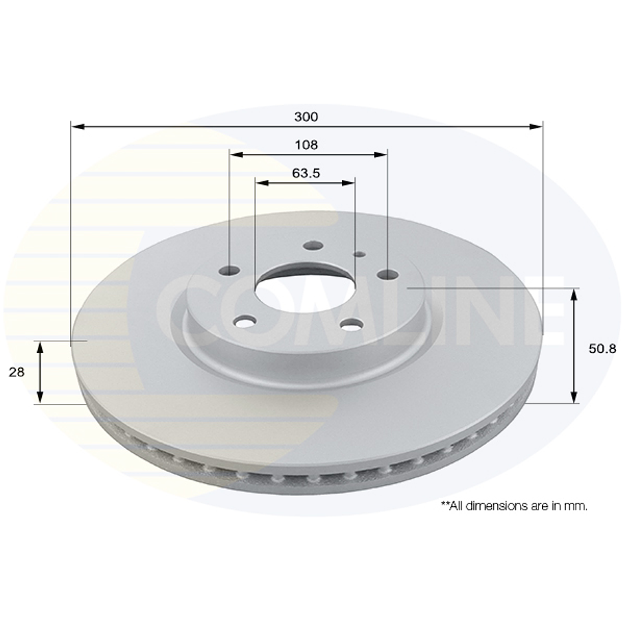 Disco Freno COMLINE ADC1272V 1