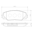 Pastillas Freno Toyota Matrix 2009-2014 Delantero 4