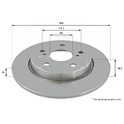 Disco Freno MOTAQUIP LVBD1304Z 1