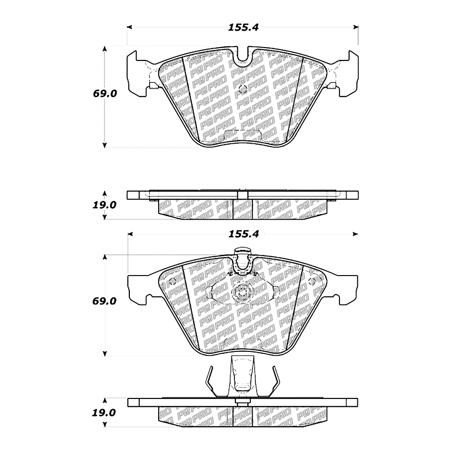 Pastillas Freno BMW X1 35i xDrive 2010-2015 Delantero 4