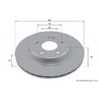 Disco Freno Mercedes Benz E200 2017-2023 Trasero 4