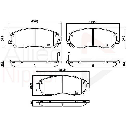 Pastillas Freno Honda Insight 2019-2023 Delantero
