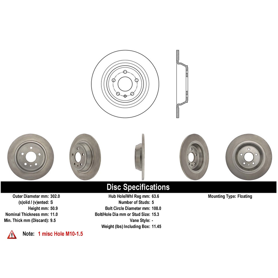 Disco Freno POWERSTOP AR85156 1