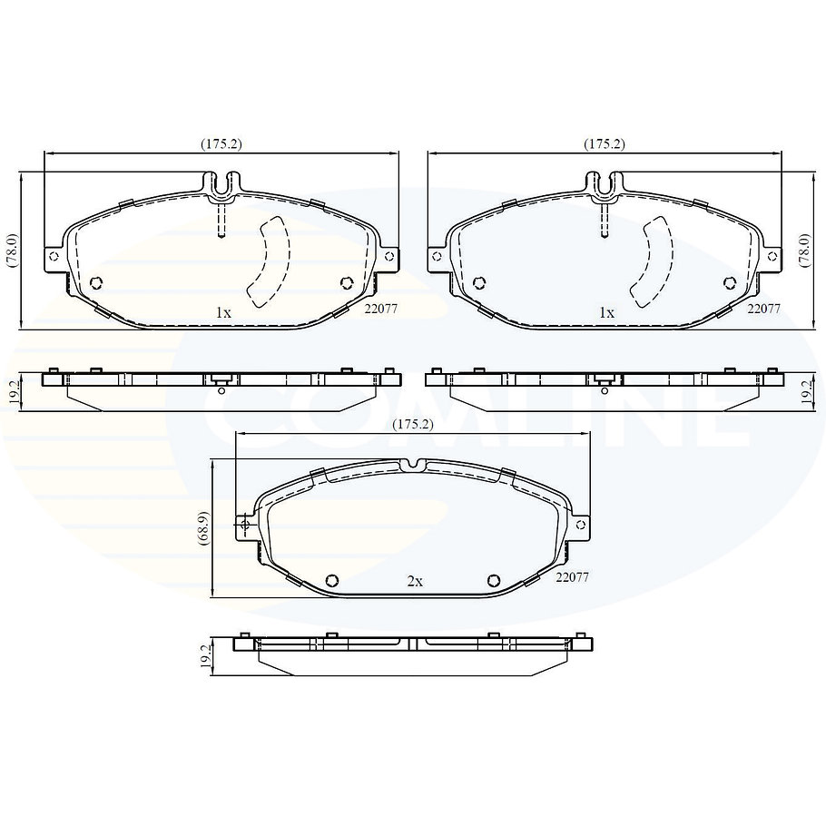 Pastillas Freno COMLINE CBP02364 4
