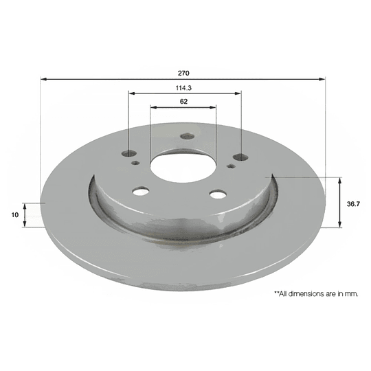 Disco Freno COMLINE ADC01146