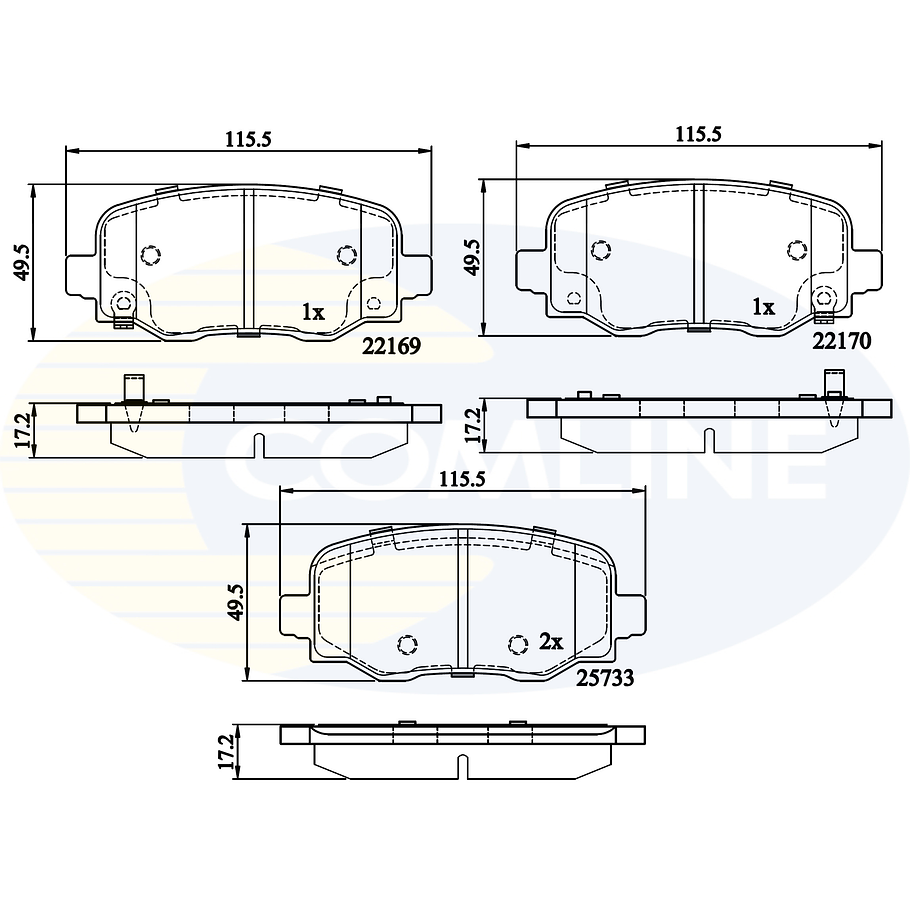 Pastillas Freno Jeep Cherokee 2014-2023 Trasero 3