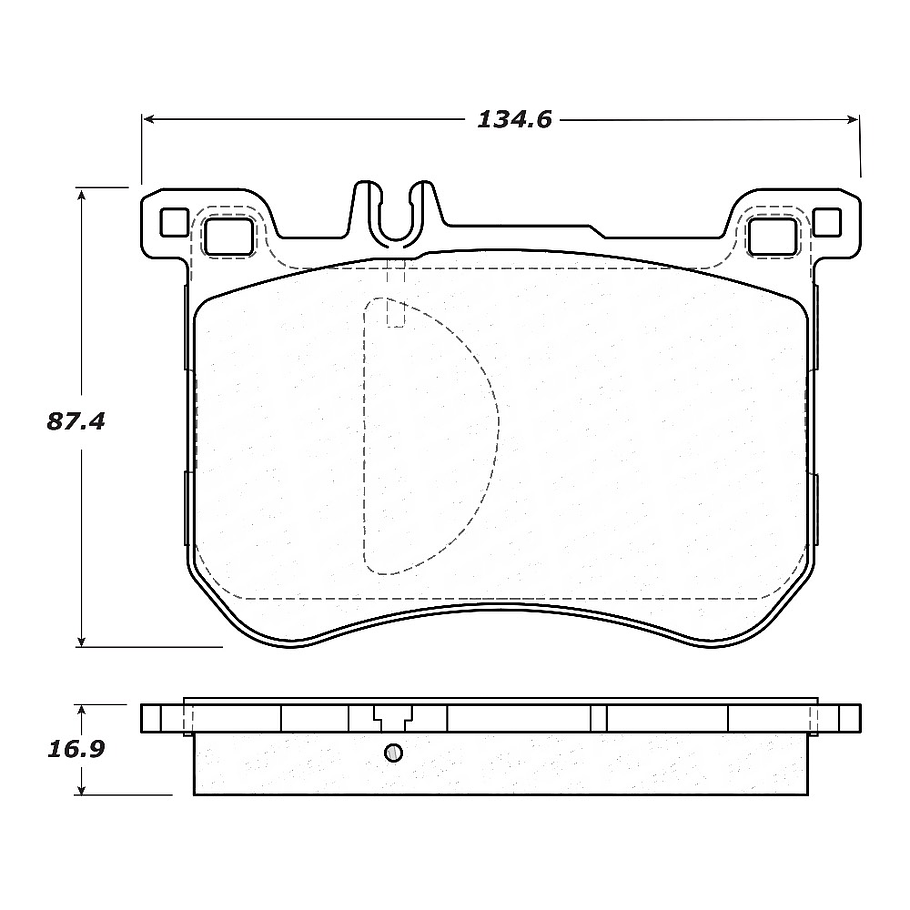 Pastillas Freno Mercedes Benz SL400 2013-2020 Delantero 4