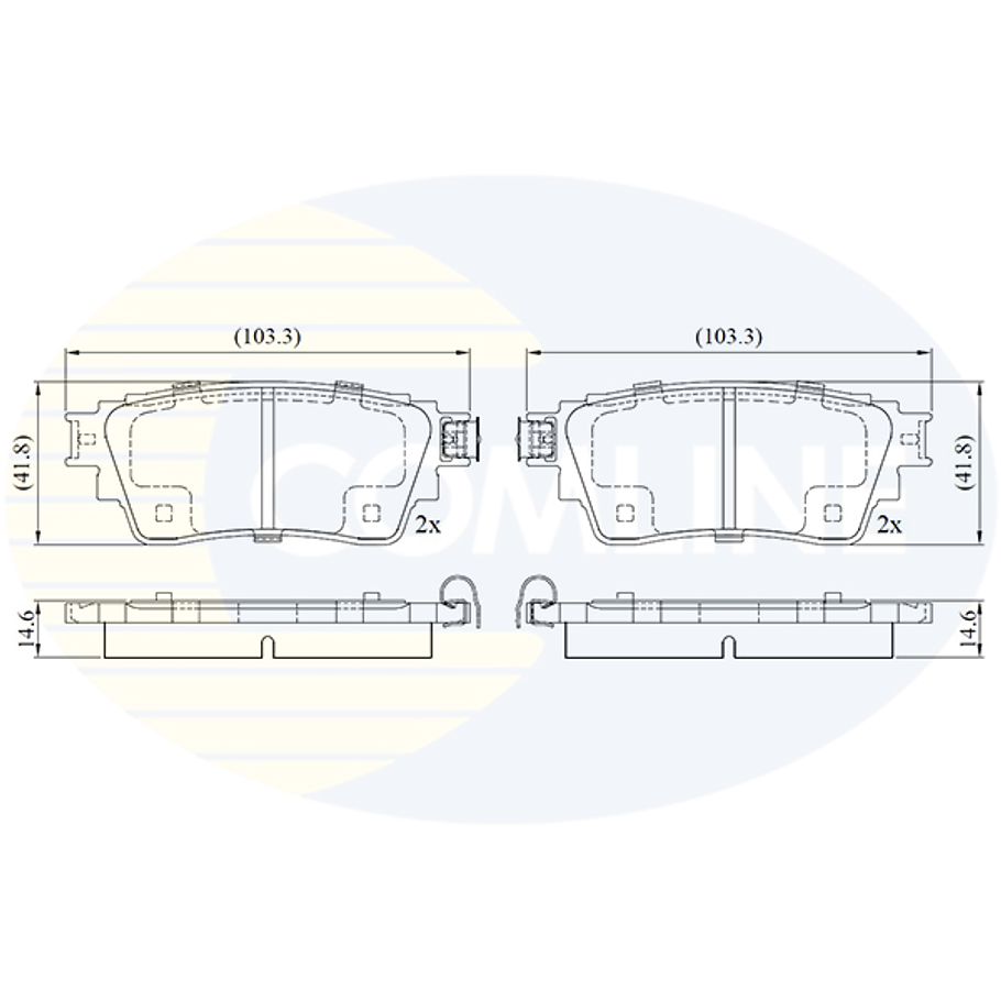 Pastillas Freno COMLINE CBP02487 3