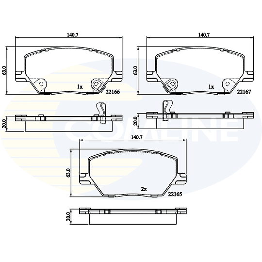 Pastillas Freno Jeep Renegade 2015-2023 Delantero