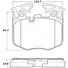Pastillas Freno BMW 740Li 2015-2022 Delantero 2