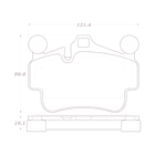 Pastillas Freno Porsche Boxter 2005-2012 Delantero, Trasero 3