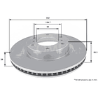 Disco Freno COMLINE ADC0379V 1