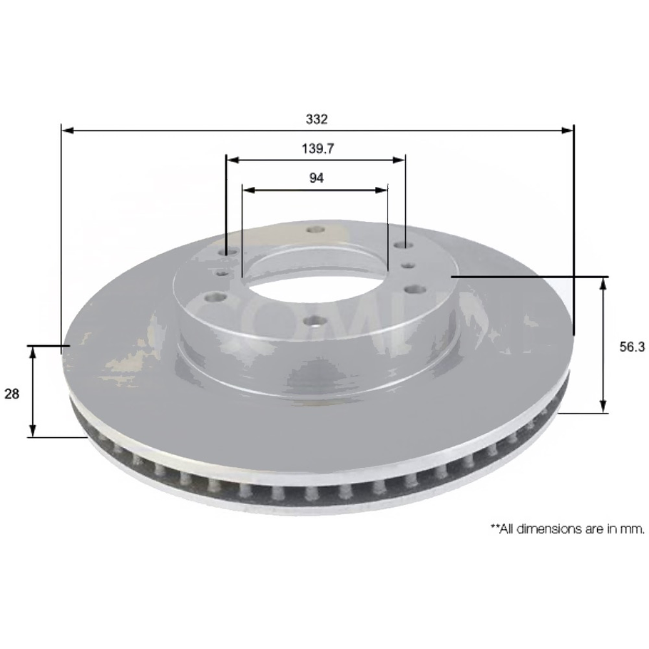 Disco Freno COMLINE ADC0379V 2