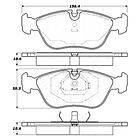 Pastillas Freno Volvo C70 1996-2005 Delantero 3