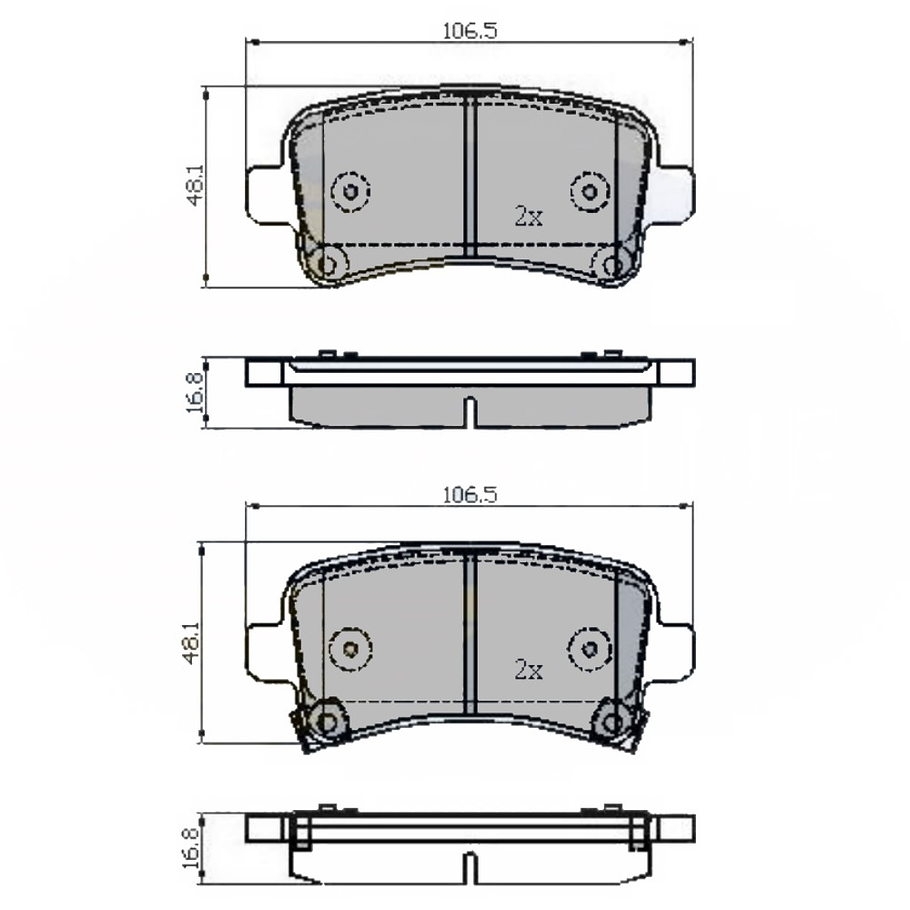 Pastillas Freno SAAB 9-5 2010-2012 Trasero 3