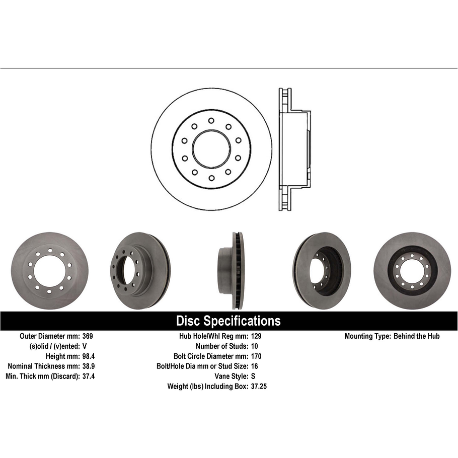Disco Freno POWERSTOP AR85113 1
