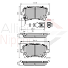 Pastillas Freno Volkswagen Microbus 2003-2015 Trasero 4