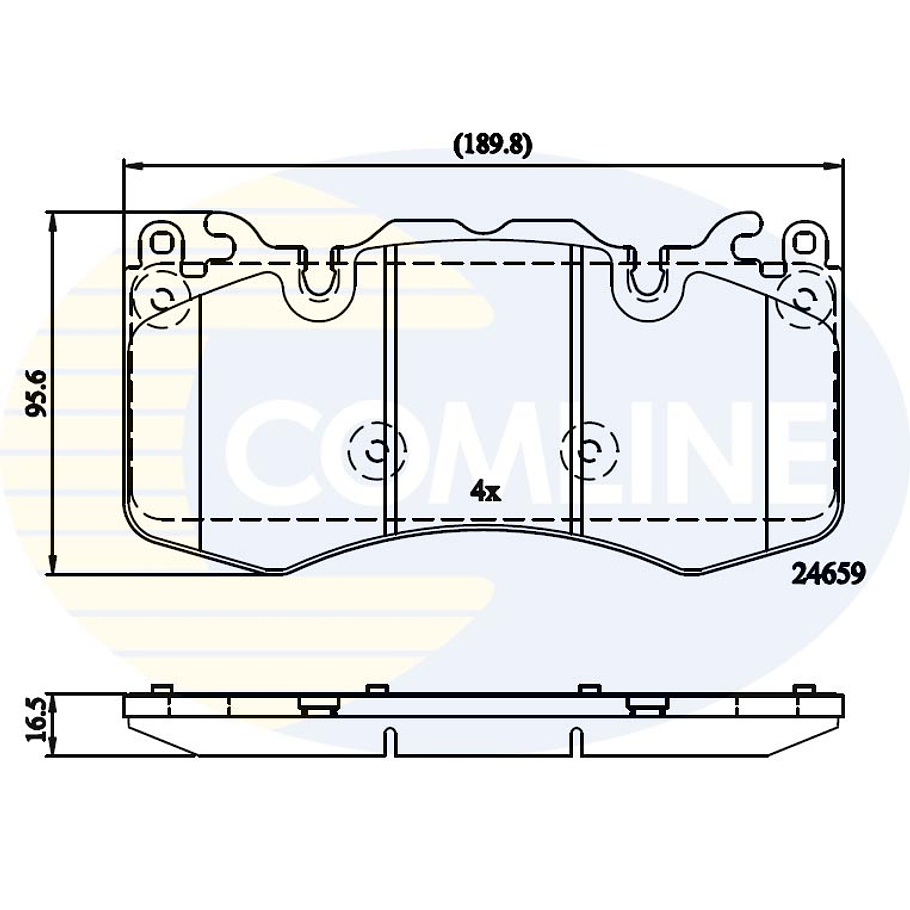 Pastillas Freno COMLINE CBP02211 4