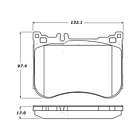 Pastillas Freno Mercedes Benz S450 2014-2021 Delantero 3
