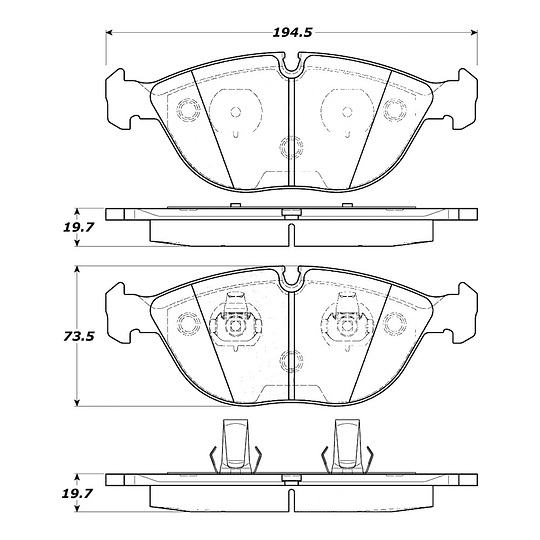 Pastillas Freno PQPRO 500.06820