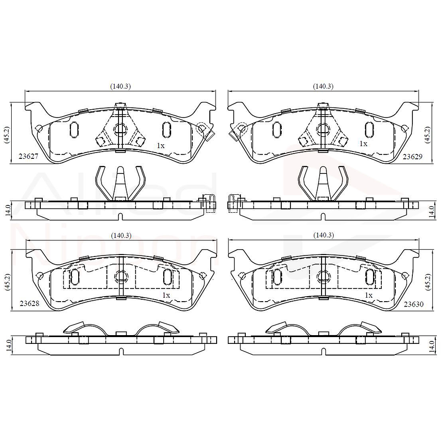 Pastillas Freno Ford Explorer 2002-2005 Trasero 2