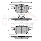 Pastillas Freno Volvo C30 2007-2013 Delantero 3