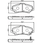 Pastillas Freno Chrysler Town & Country 2008-2016 Delantero 4