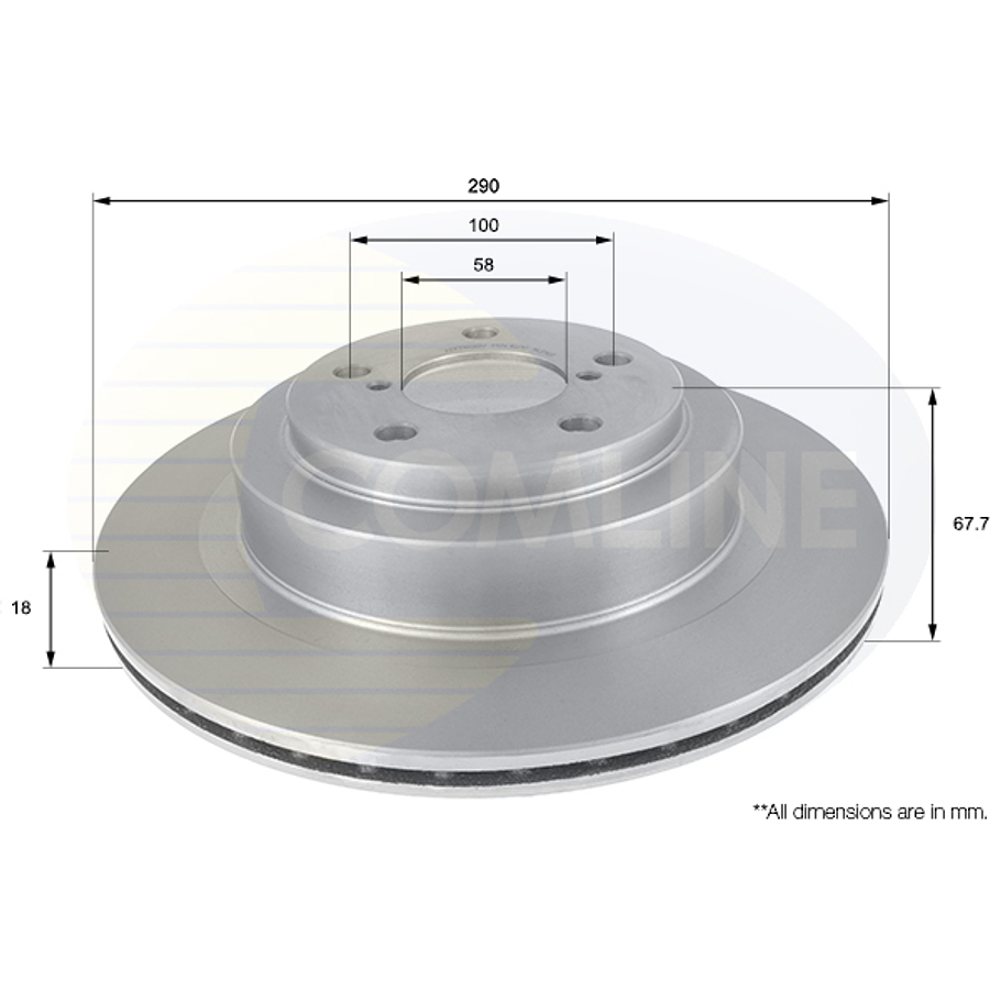 Disco Freno COMLINE ADC0820V 