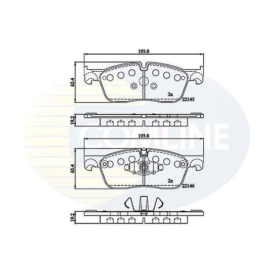 Pastillas Freno COMLINE CBP02253