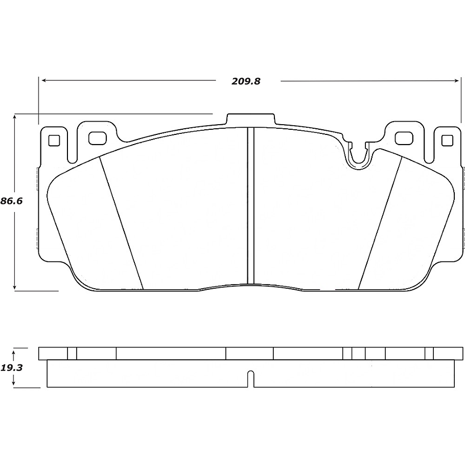 Pastillas Freno BMW M5 2010-2016 Delantero 2