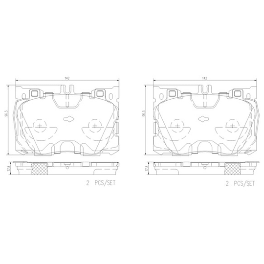 Pastillas Freno Mercedes Benz GLC43 AMG 2016-2023 Delantero