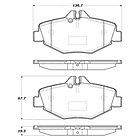 Pastillas Freno Mercedes Benz E350 2003-2009 Delantero 3