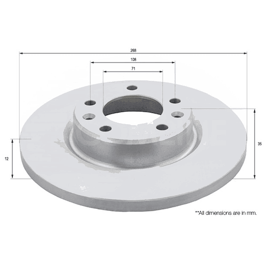 Disco Freno COMLINE ADC2723