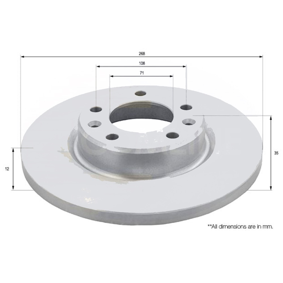 Disco Freno COMLINE ADC2723 2
