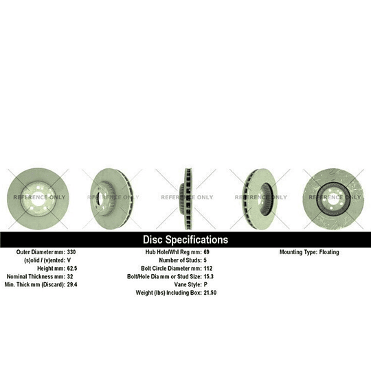 Disco Freno COMLINE ADC5022V