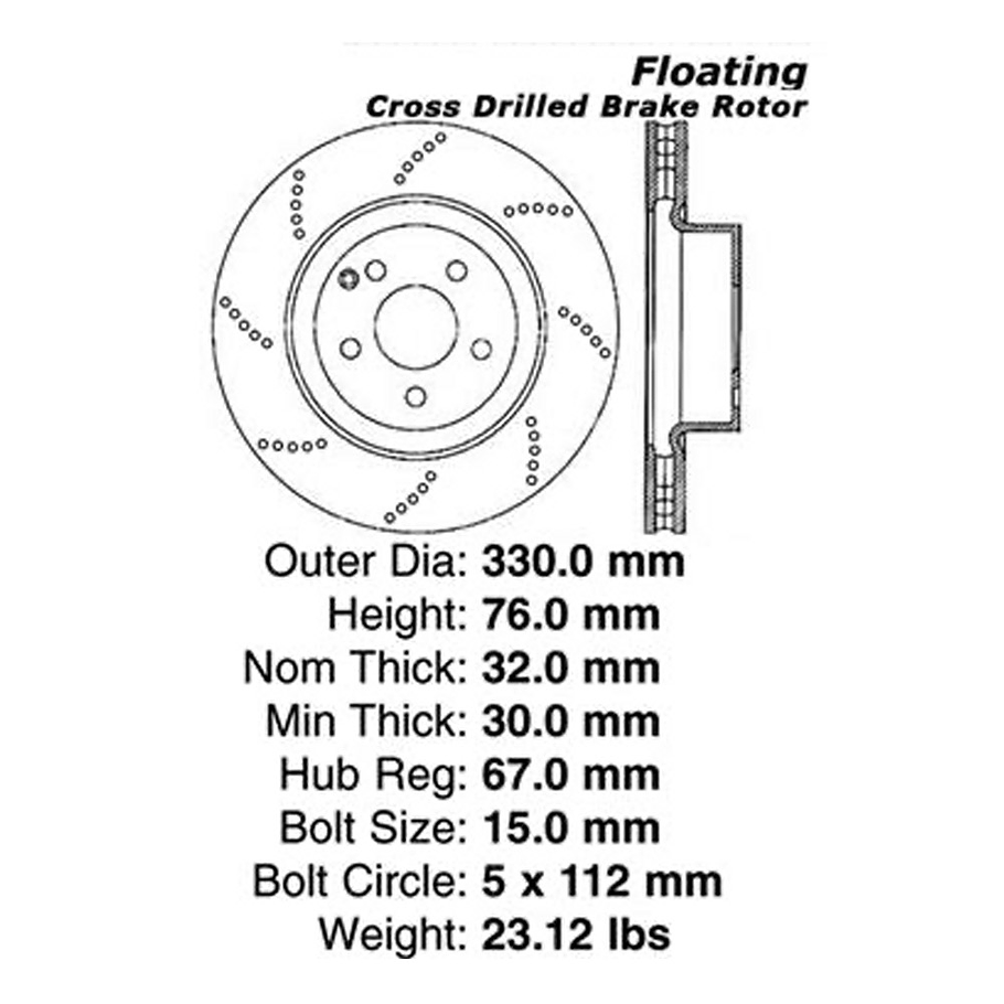 Disco Freno Mercedes Benz S430 1999-2005 Delantero 4