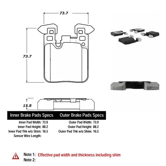 Pastillas Freno BMW 328 Gran Turismo 2011-2019 Trasero