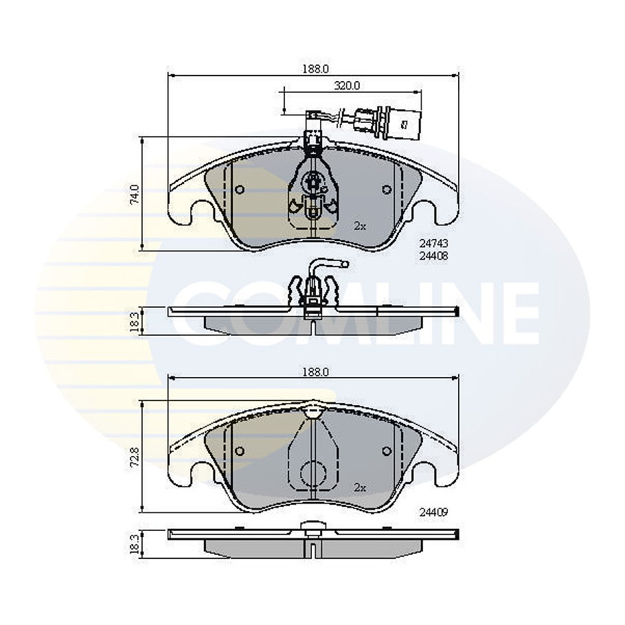 Pastillas Freno Audi A5 2007-2016 Delantero 4