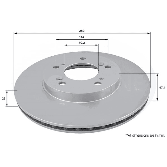 Disco Freno COMLINE ADC0531V