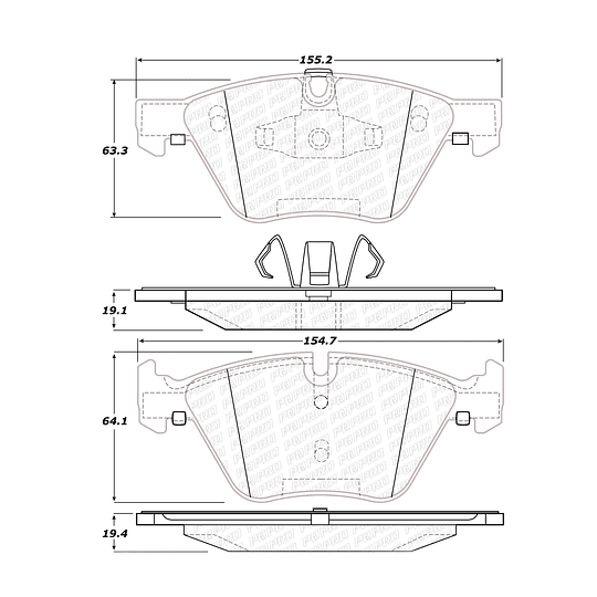 Pastillas Freno PQPRO 500.10611
