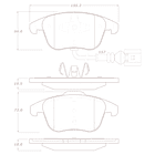 Pastillas Freno Volkswagen Sharan 2011-2023 Delantero 3