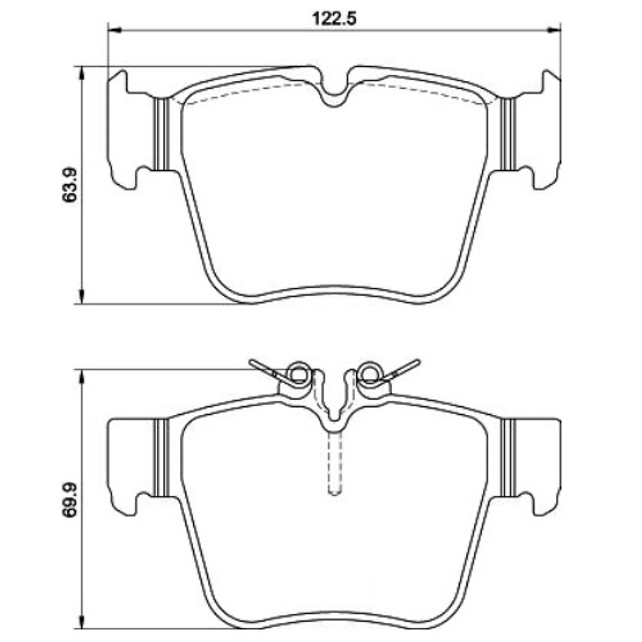 Pastillas Freno Mercedes Benz GLC43 AMG 2016-2023 Trasero 3