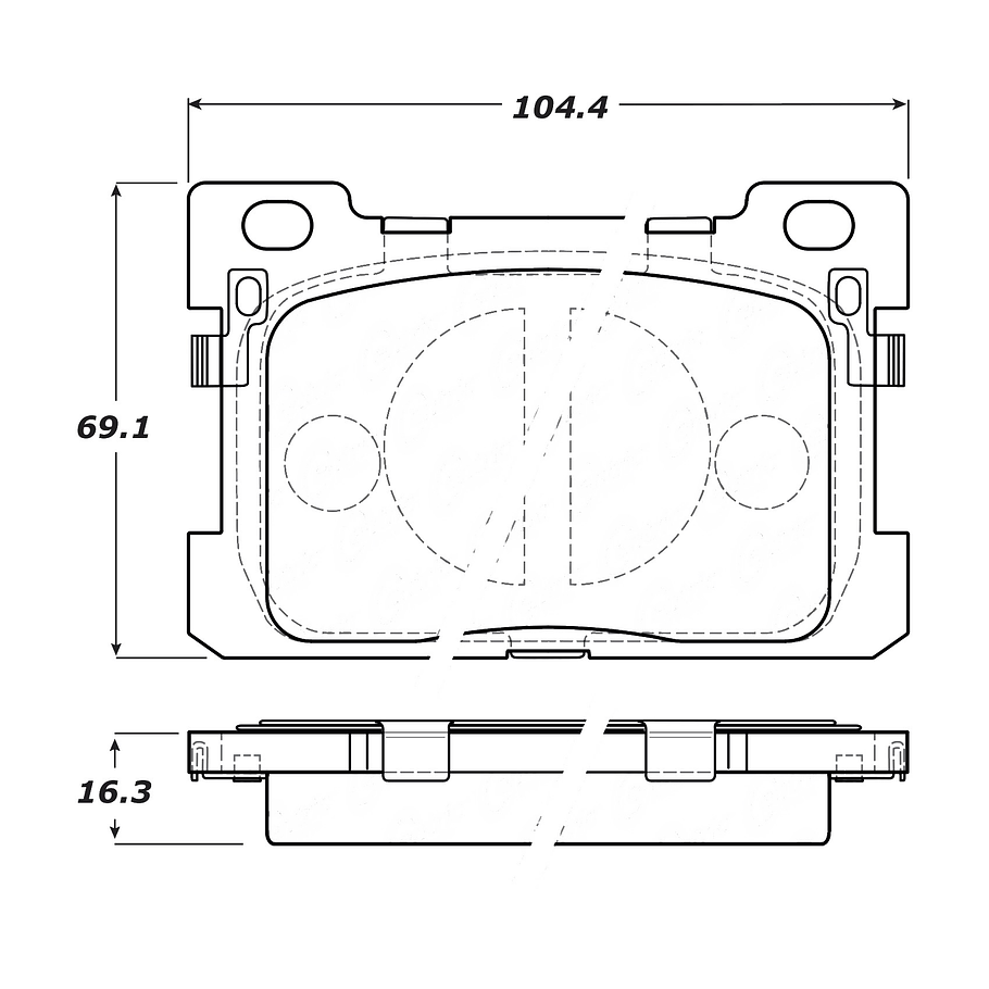 Pastillas Freno Mazda CX-9 2016-2023 Trasero 3