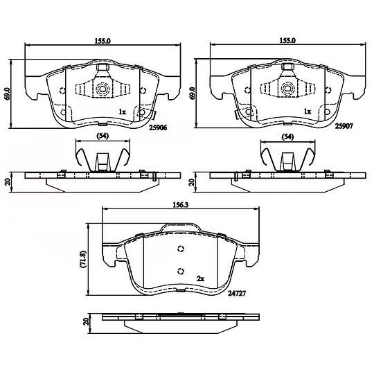 Pastillas Freno ALLIED NIPPON ADB32281