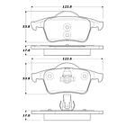 Pastillas Freno Volvo S60 2001-2009 Trasero 4