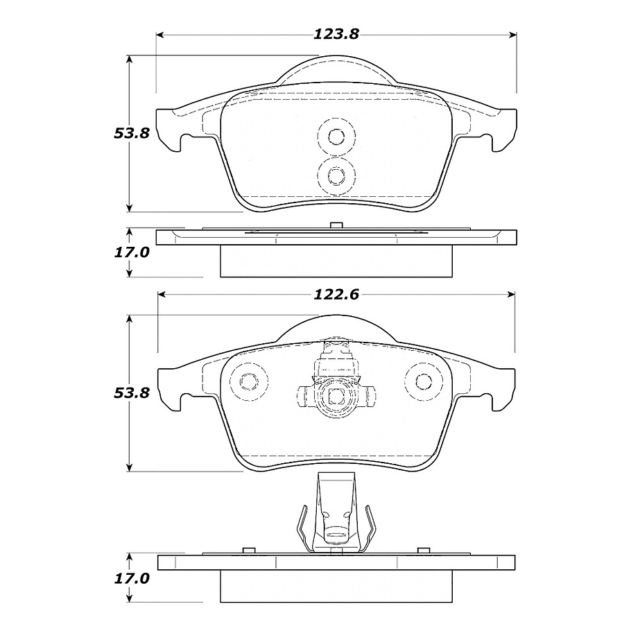 Pastillas Freno Volvo S60 2001-2009 Trasero 4