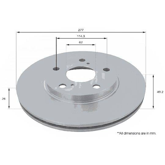 Disco Freno COMLINE ADC2513V
