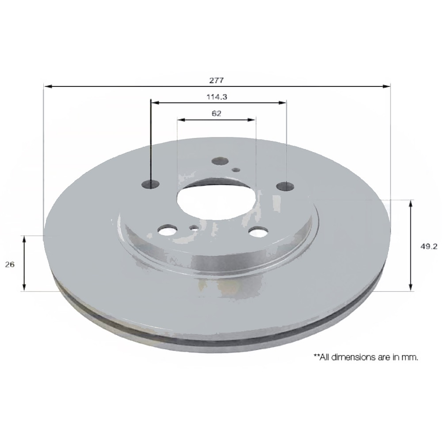 Disco Freno COMLINE ADC2513V 1