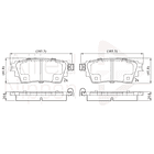 Pastillas Freno Mitsubishi Outlander 2014-2021 Trasero 3